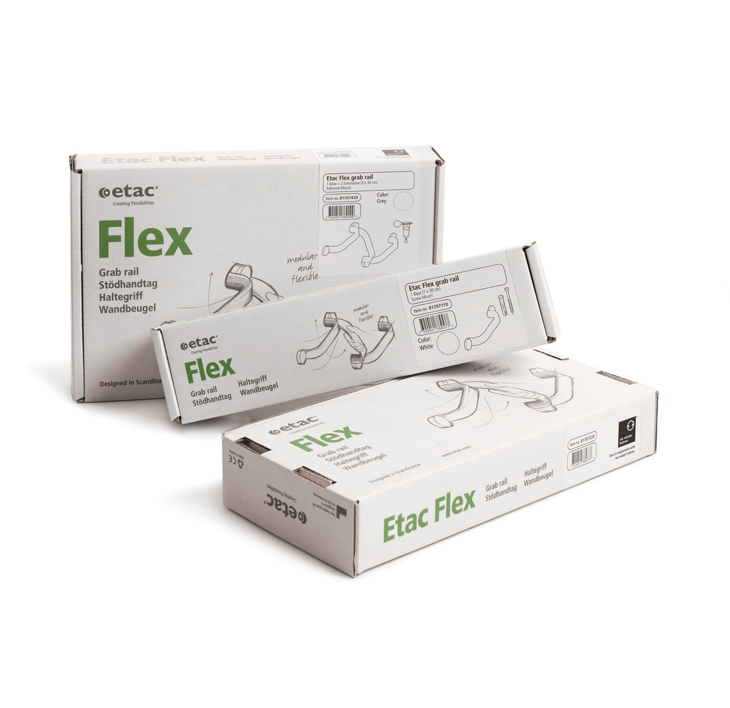 Estensione per maniglia FLEX 1 x 30cm - montaggio con viti -  colore grigio