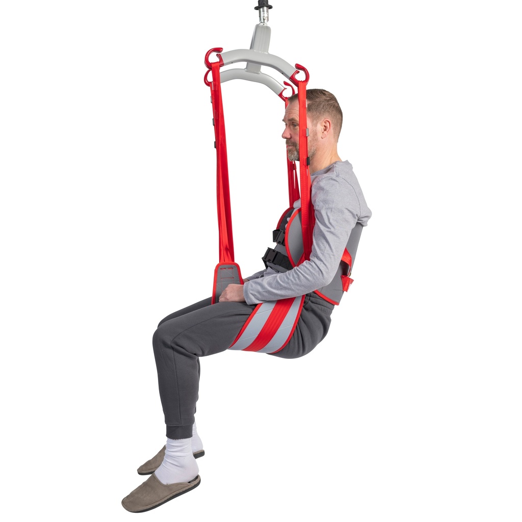 Molift RgoSling - Rücken niedrig - gepolstert - Toilette-Hygiene - Grösse L