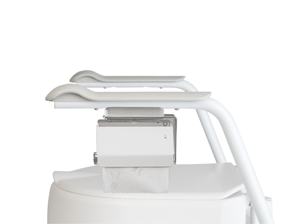 Support pour rouleau de papier hygiénique - pour accoudoirs de toilettes