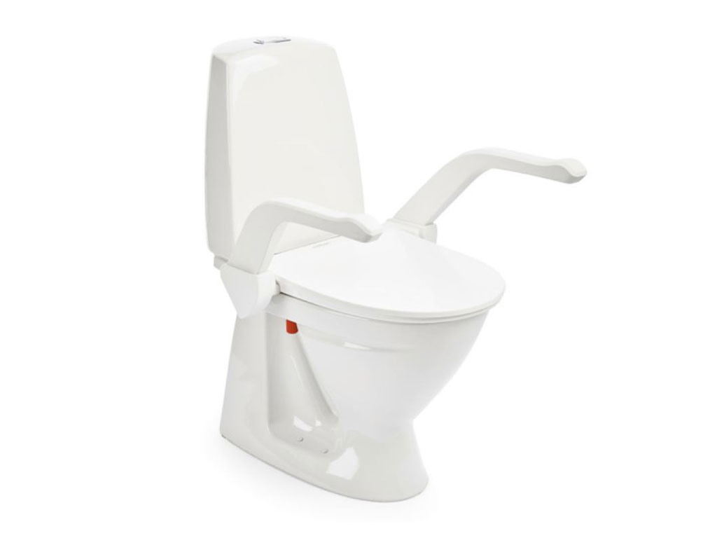 Surélévation de toilettes MY-LOO FIX avec accoudoirs - My-Loo hauteur: 2 cm