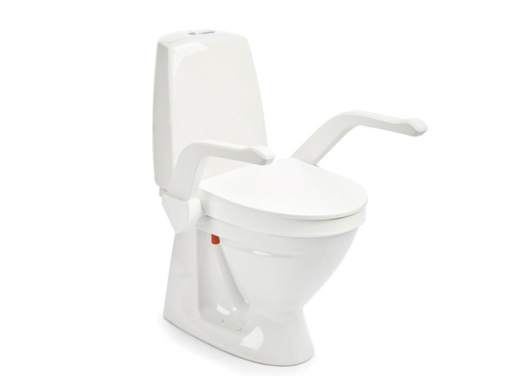 Surélévation de toilettes MY-LOO FIX avec accoudoirs - My-Loo hauteur: 6 cm