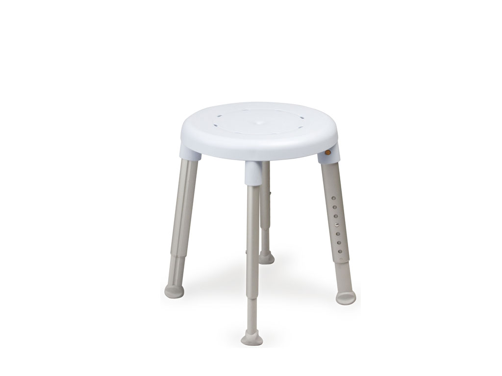 Tabouret de douche EASY rond - couleur bleu