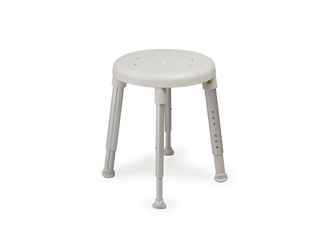 Duschhocker EASY rund - Farbe grau