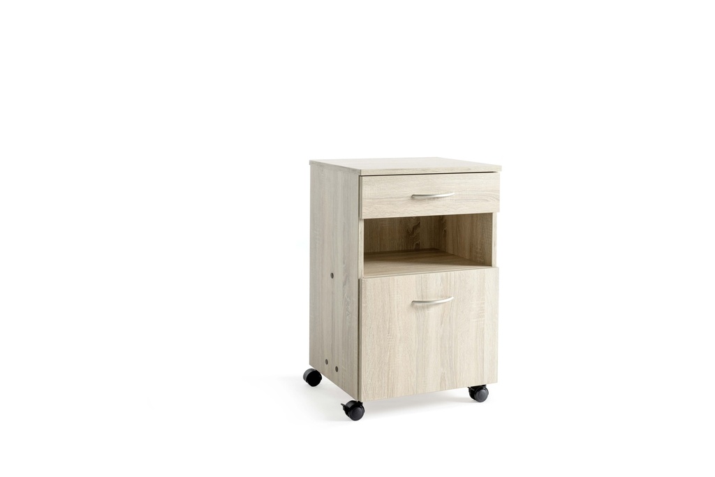Nachttisch - storeline t101 server ready - Sonoma Eiche hell - eine Schublade und eine grosse Schublade