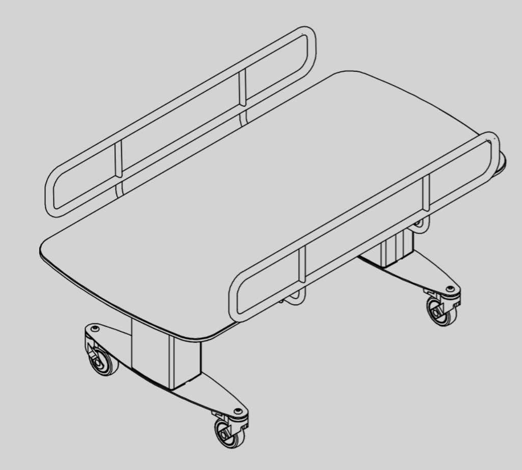 Barriera laterale fasciatoio Mobilio - Dimensioni tavoli 160/180/190 cm - pezzo singolo