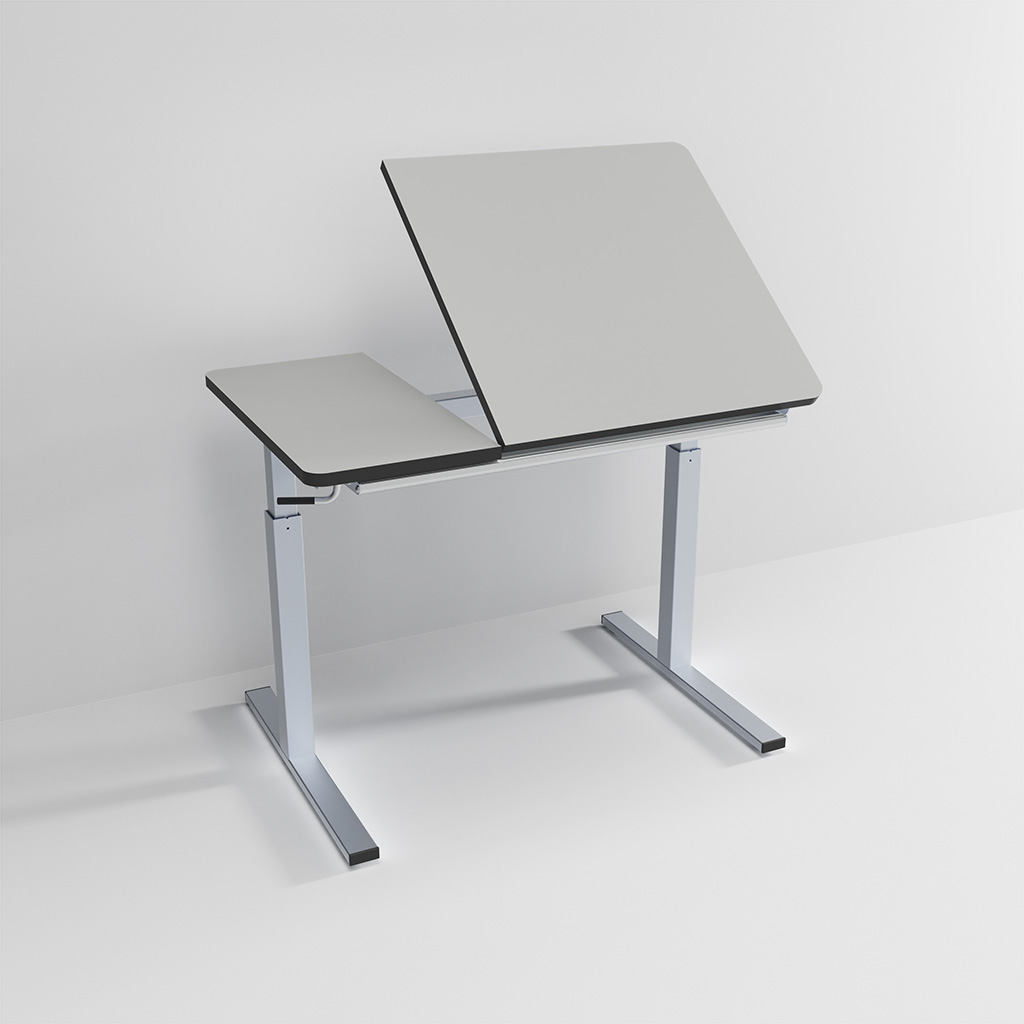 Tavolo terapeutico Ergo Tipo C - 90x60cm - regolazione manuale dell'altezza