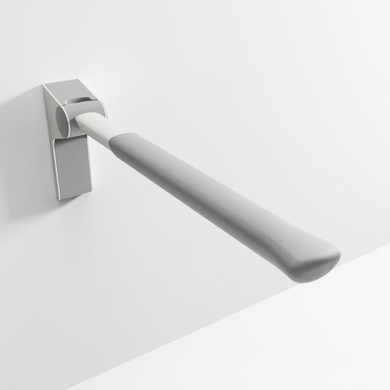 Barre d'appui rabattable - 66cm gris - Poids maximal de l'utilisateur 250 kg - Ropox Straight