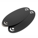 Planche de transfert Immedia - E-Board Oval L - Longueur 85cm - Largeur 39cm - Epaisseur 3mm - noir - paire