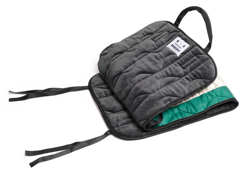 Antiscivolo per sedia a rotelle - Onewayglide Long - Lunghezza 130 cm - Larghezza 40 cm - con maniglia - velluto