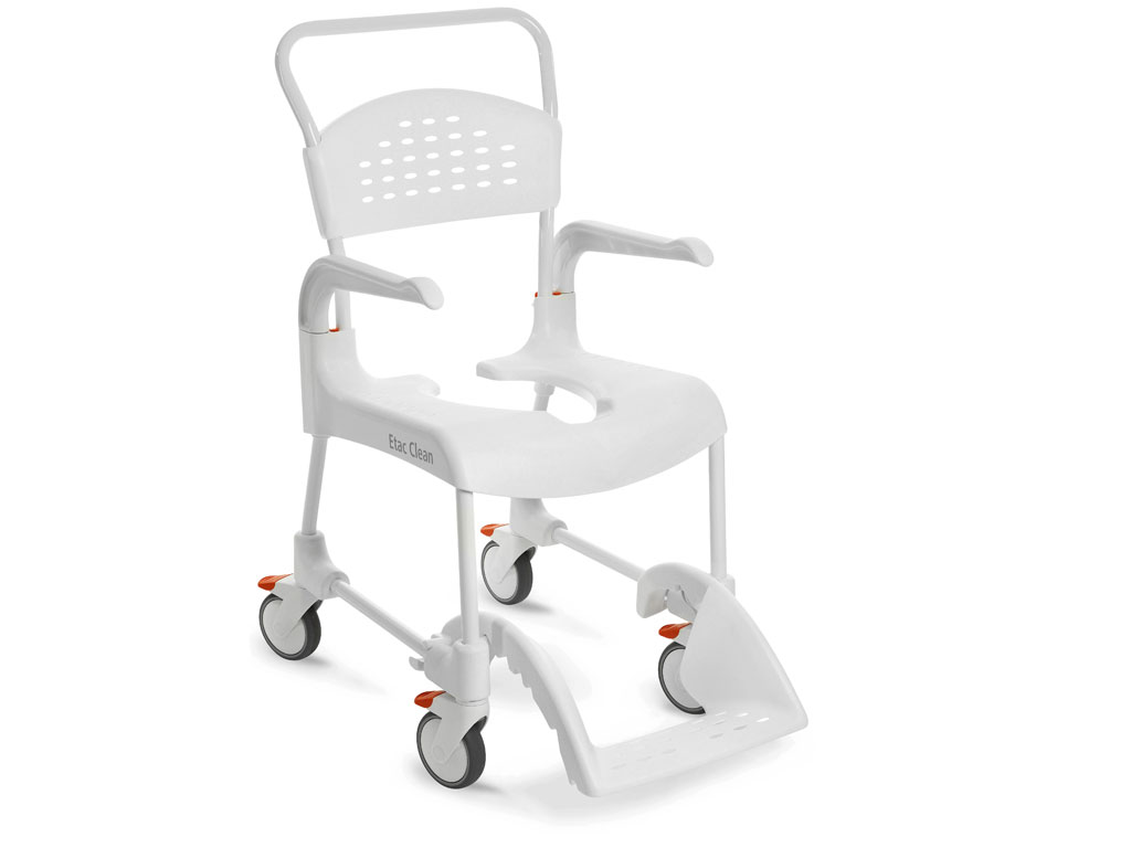 Chaise de douche-toilette CLEAN hauteur 60cm - couleur blanc