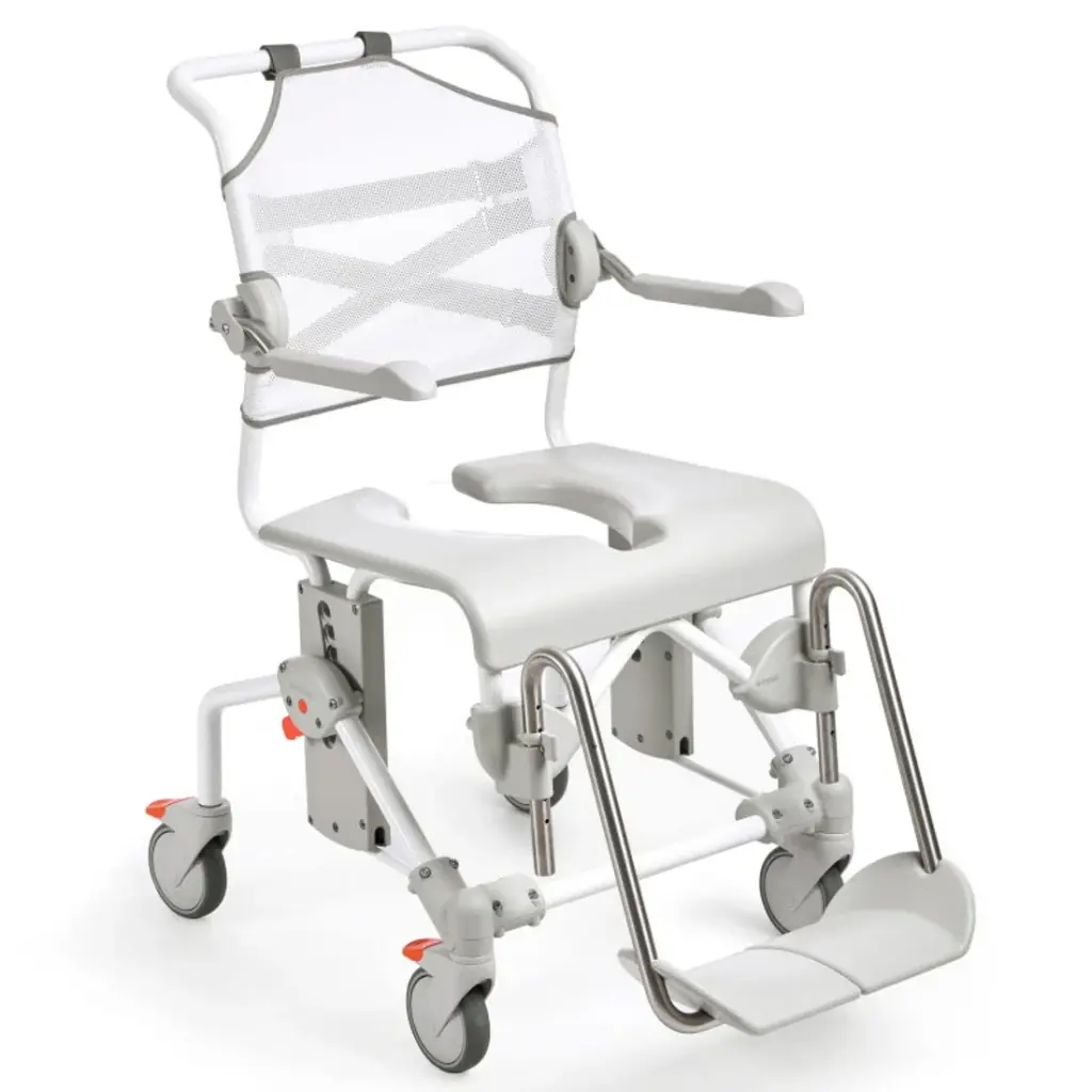 Chaise douche-toilet SWIFT MOBIL-2 - hauteur réglable 45-60cm