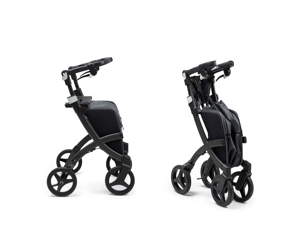 Deambulatore ROLLZ FLEX²  nuovo: borsa impermeabile:  - chassis nero opaco