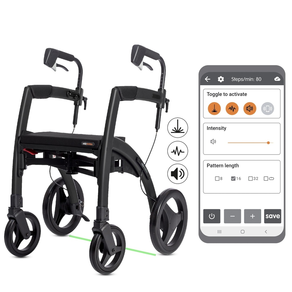 Rollator Rollz Motion Rhythm Small - noir mat