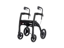 Déambulateur/fauteuil roulant ROLLZ MOTION² - 2-en-1 - couleur noir mat