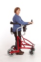 VELA Meywalk 4 - Medium - Déambulateur réglable avec siège et accoudoirs, SANS anneaux thoraciques et ressorts