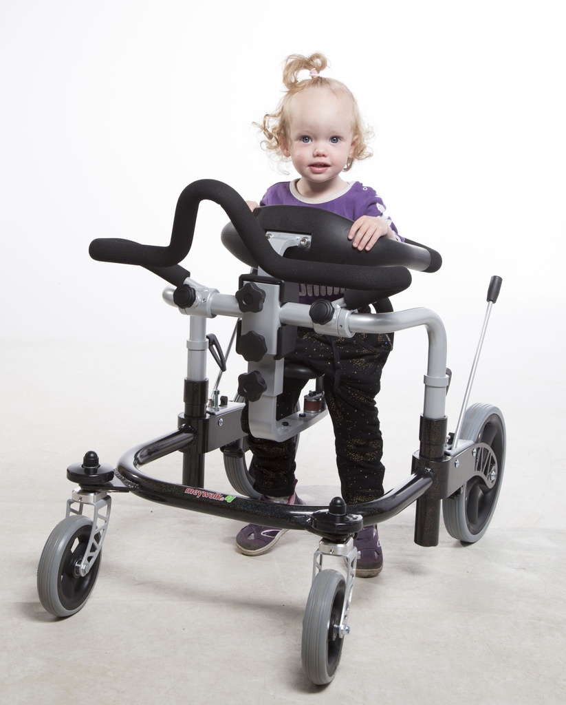 MEYWALK 4 Déambulateur réglable avec siège et accoudoirs - Taille MICRO