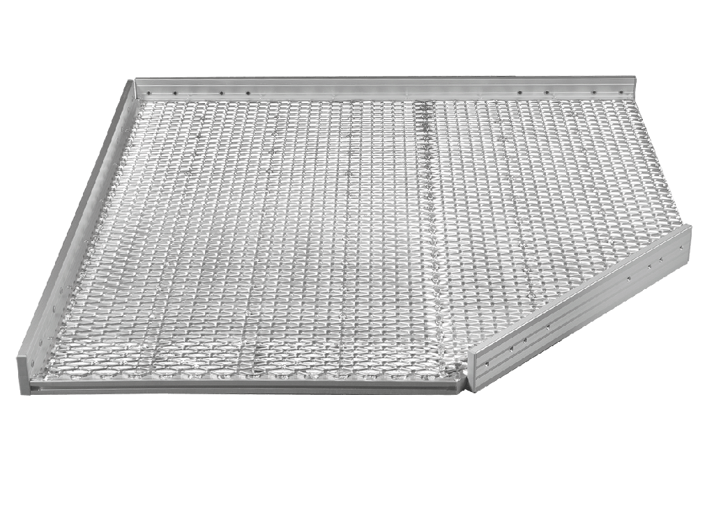 Podest 150 x 150cm FEAL - 1 Ecke geschrägt - P3