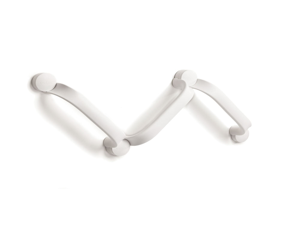 Poignée FLEX montage avec vis - longueur 3 x 30cm -  couleur blanc