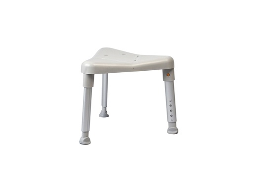 [8180 1040] Siège de douche EDGE triangulaire - version low -  hauteur plus bas 34-42cm -  couleur gris