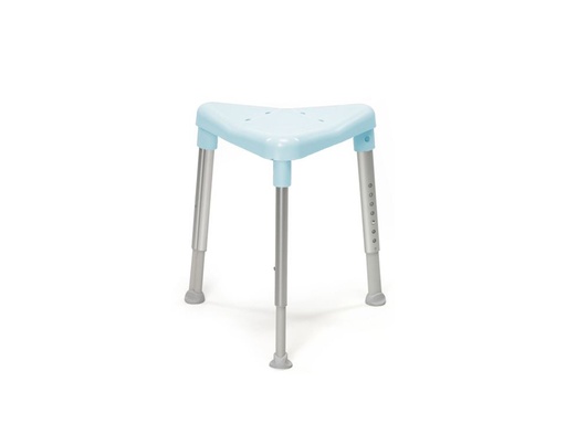 [8180 1030] Siège de douche EDGE triangulaire - version standard -  hauteur 42-57cm -  couleur bleu