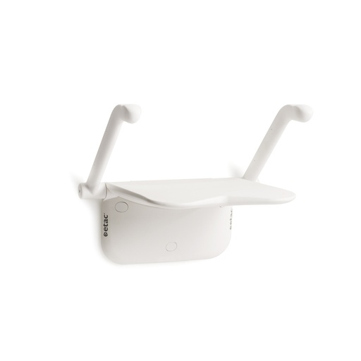 [8170 3020] Wandduschsitz RELAX - Farbe weiss - mit Armlehnen - ohne Stützbein - ohne Rückenkissen