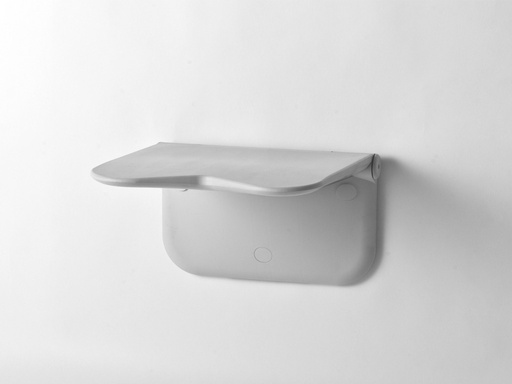 [8170 3010] Siège de douche mural RELAX - couleur blanc - sans accoudoirs - sans pieds - sans coussin de dossier