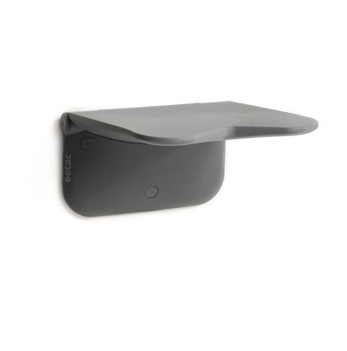 [8170 8000] Siège de douche mural RELAX - couleur gris - sans accoudoirs - sans pieds - sans coussin de dossier