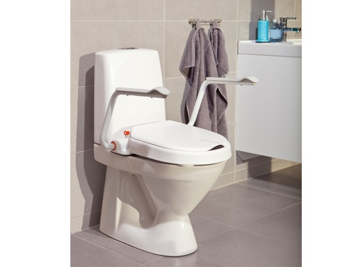 [8030 1316] Toilettensitzerhöhung HI-LOO FIX II mit Armlehnen - Höhe 6cm