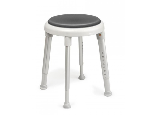 [8190 1050] Duschhocker EASY rund mit Drehteller und Kissen weich