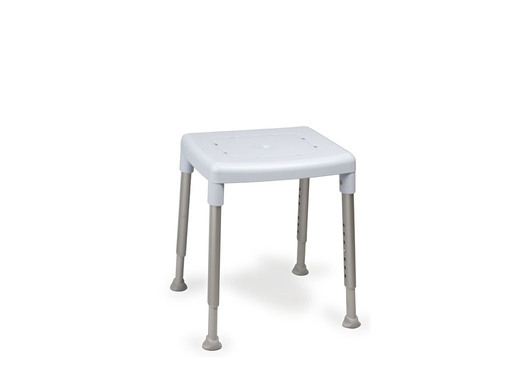 [8195 1020] Duschhocker SMART rechteckig - Version standard -  Höhe 42-57cm -  Farbe blau