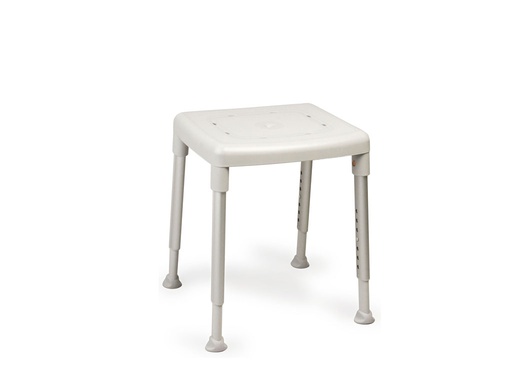 [8195 1010] Tabouret de douche SMART rectangulaire - version standard -  hauteur 42-57cm -  couleur gris