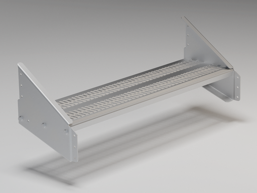 [12977] Marche d'escalier, module d'extension - 250x900 mm - pour système de rampe FEAL
