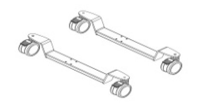 [20-70502] Rollen mit Feststellern - Paar - ohne zusätzliche Erhöhung - montiert bei Ropox - Ergo