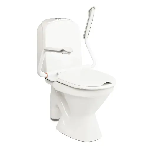 [8030 3112] Accoudoirs de toilettes avec lunette Supporter II - accoudoirs relevables