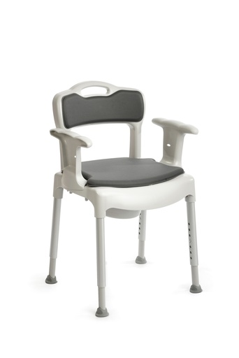 [8170 2030] Sedia per WC SWIFT Commode grigio 