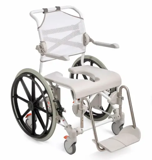 [8022 9402] Dusch-Toilettenstuhl SWIFT MOBIL 24-2 - mit Antriebsräder 24"