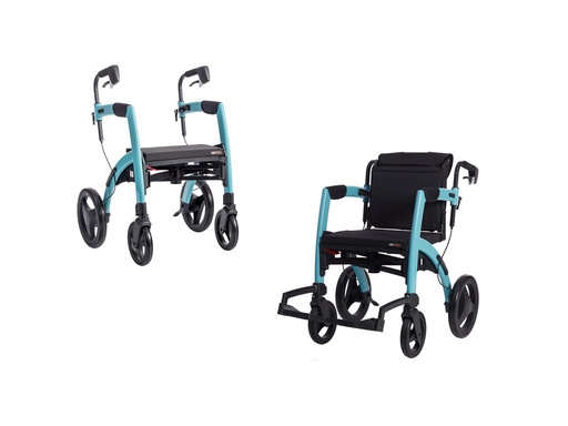 [2011RM0021] Déambulateur/faut. roul. ROLLZ MOTION² SMALL -  2-en-1 -   - couleur island bleu