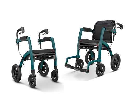 [2010RM0014] Déambulateur/fauteuil roulant ROLLZ MOTION² PERFORMANCE - couleur jungle vert