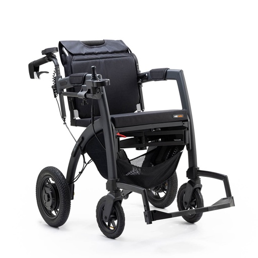 [2010RE0001] Rollator/Rollstuhl ROLLZ MOTION ELECTRIC- 3in1 - Farbe matt schwarz