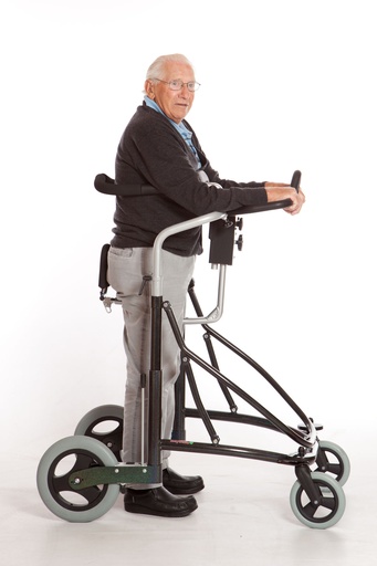 [M011250] VELA Meywalk 4 - Large - Deambulatore regolabile con sedile e braccioli, SENZA anelli per torace e molle