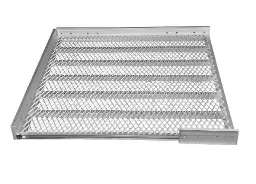 [11625] Plate-forme 125 x 125 cm FEAL - carré - avec angles complets - menant à droite - P4