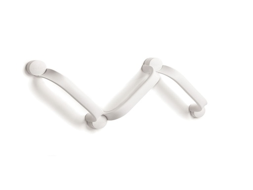 [8170 7130] Manico FLEX montaggio con viti - lunghezza 3 x 30cm bianco